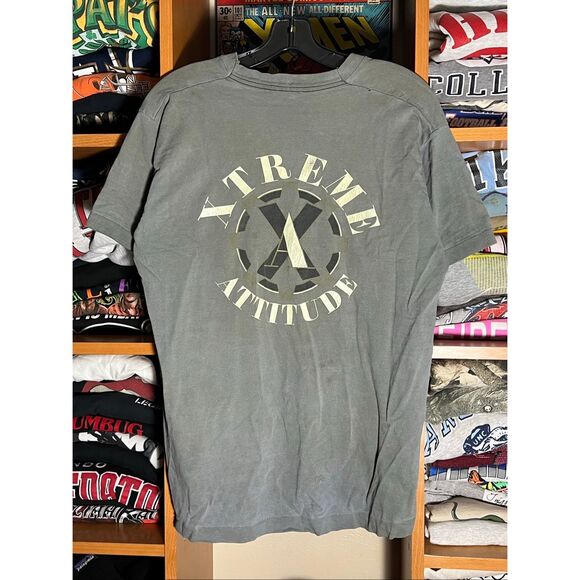 Vintage 90s XTreme Attitude Single Stitch Skater Tee - Picture 1 of 7
